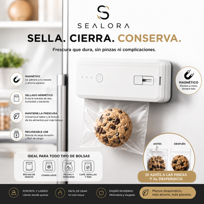 Sellador Térmico Mágnetico de Sealora